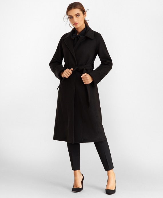 Cashmere Wrap Coat - Brooks Brothers Outlet