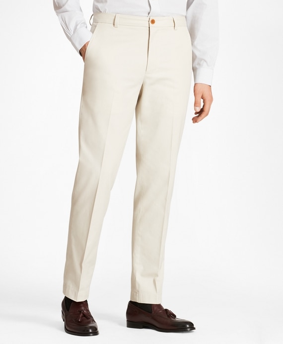 Milano Fit Piece-Dyed Supima&reg; Cotton Stretch Chinos - Brooks Brothers Outlet