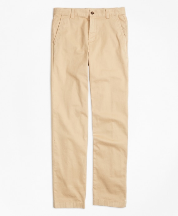 Boys Washed Cotton Stretch Chinos - Brooks Brothers Factory Outlet