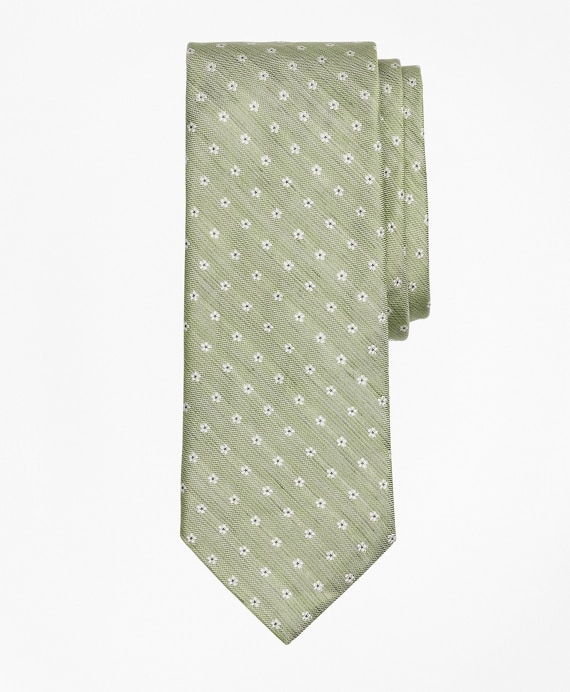 Linen and Silk Floral Tie - Brooks Brothers Outlet