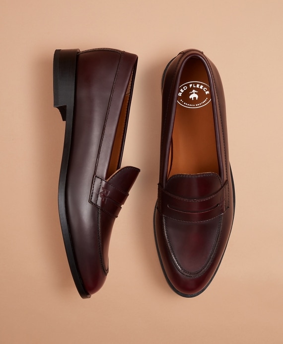 Leather Penny Loafers - Brooks Brothers Outlet