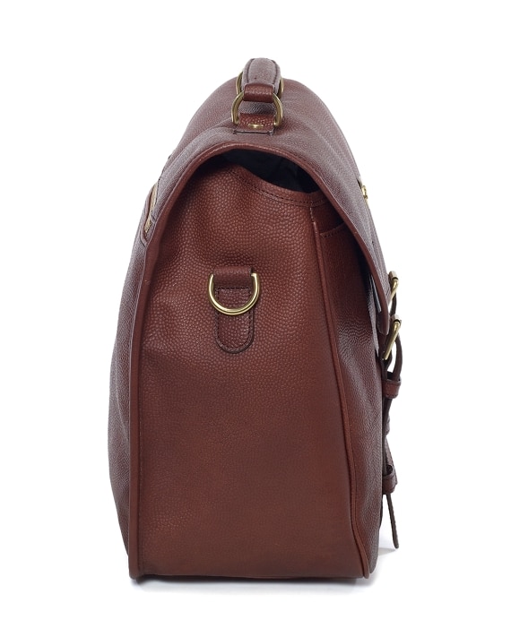 Football Leather Briefcase - Brooks Brothers Outlet