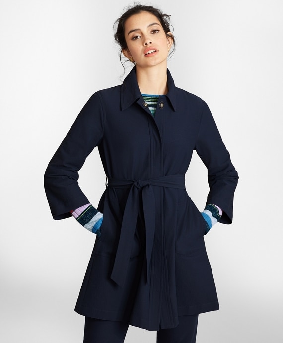 Water-Repellent Seersucker Coat - Brooks Brothers Factory Outlet