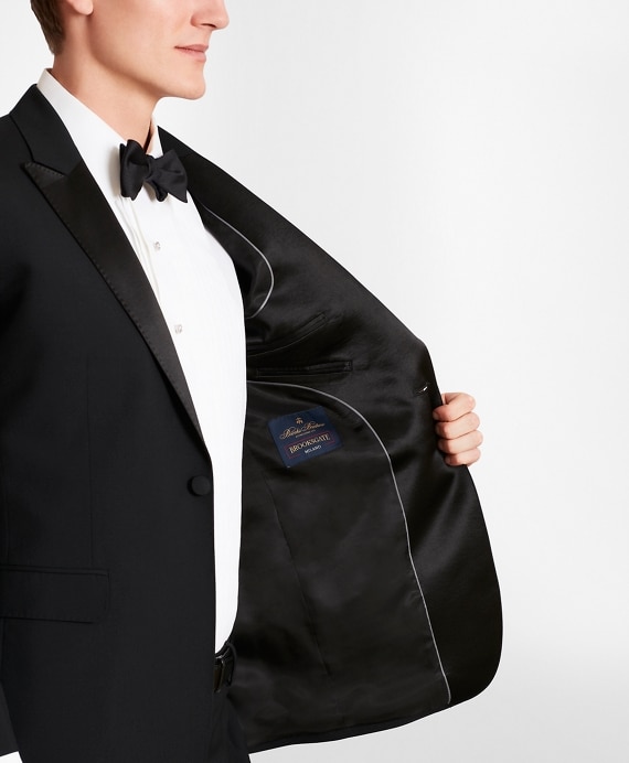 BrooksGate&trade; Milano-Fit Wool Tuxedo Jacket - Brooks Brothers Outlet