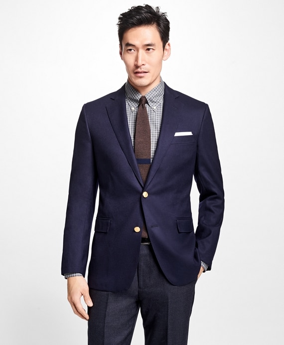 Regent Fit Doeskin Stretch Wool Blazer - Brooks Brothers Factory Outlet