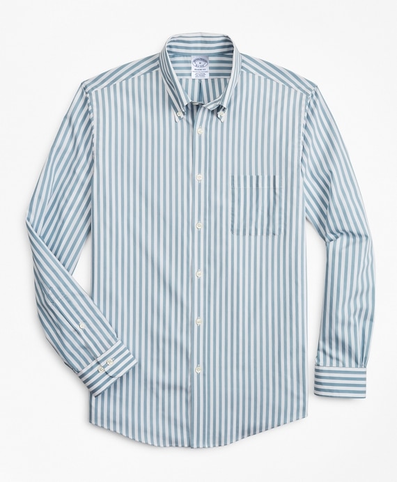 Regent Fitted Sport Shirt, Performance Series with COOLMAX&reg;, Stripe - Brooks Brothers Outlet
