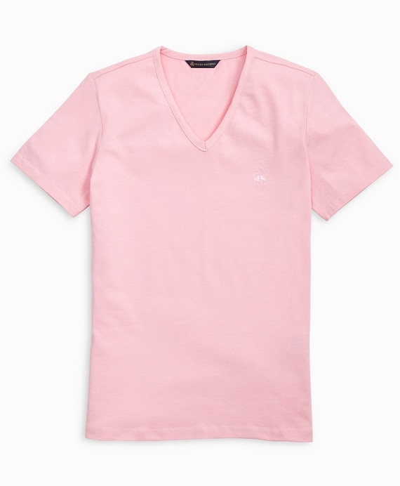 Stretch Cotton Jersey V-Neck T-Shirt - Brooks Brothers Outlet