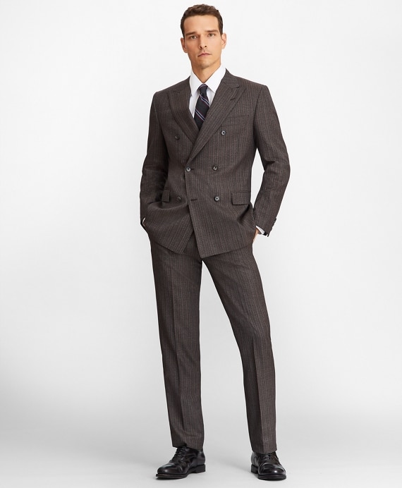 Regent Fit Double-Breasted 1818 Suit - Brooks Brothers Outlet