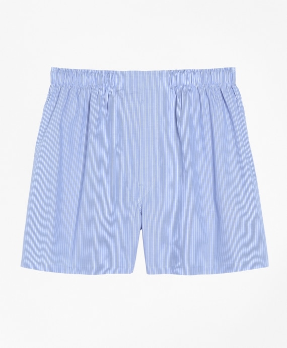 Traditional Fit Pencil Stripe Boxers - Brooks Brothers Factory Outlet