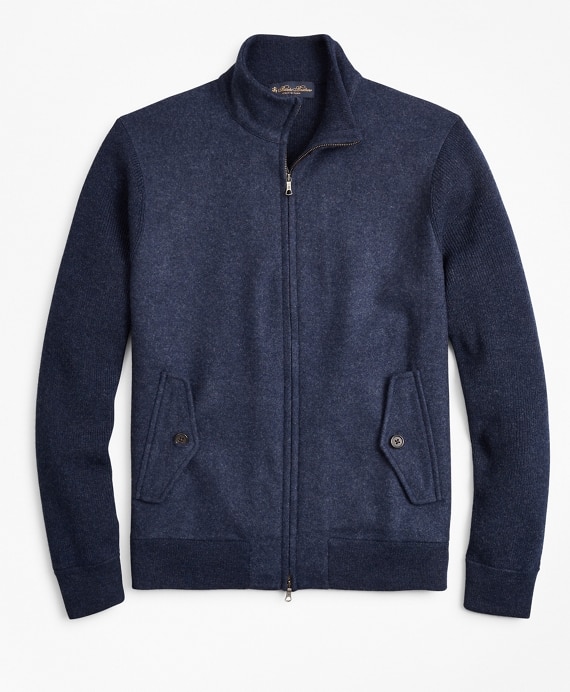 Golden Fleece&reg; Wool Zip-Up Sweater Jacket - Brooks Brothers Factory Outlet