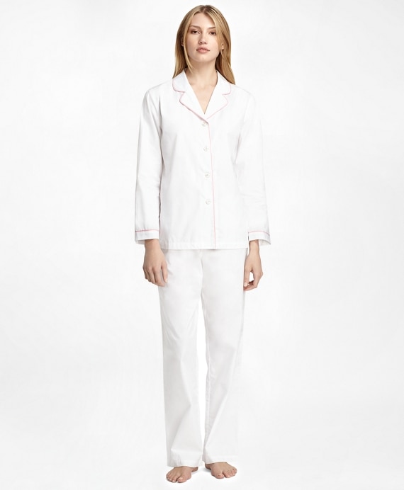 Cotton Long-Sleeve Pajama Set - Brooks Brothers Factory Outlet