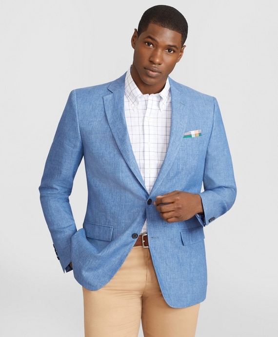 Regent Fit Linen Sport Coat - Brooks Brothers Outlet