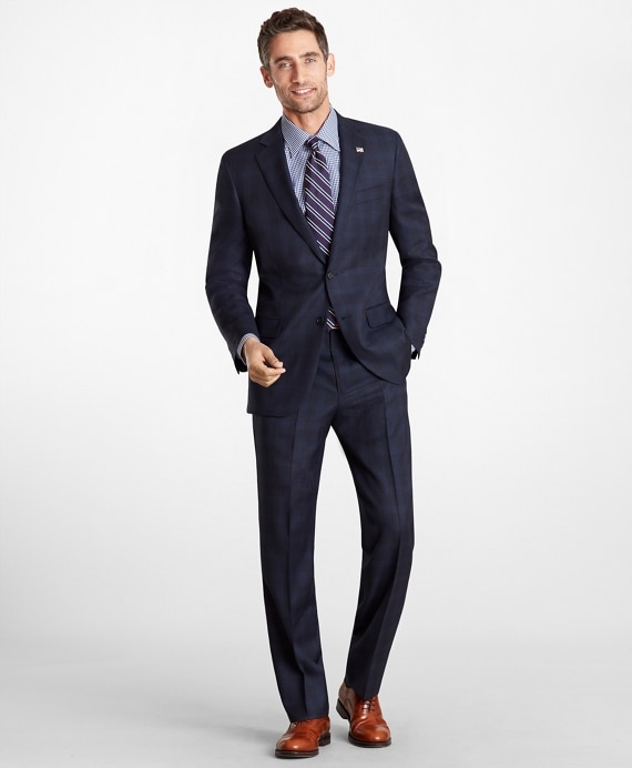 Madison Fit Plaid 1818 Suit - Brooks Brothers Outlet