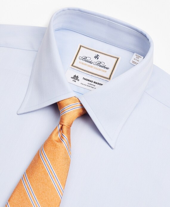 Luxury Collection Soho Extra-Slim-Fit Dress Shirt, Franklin Spread Collar Herringbone - Brooks Brothers Outlet