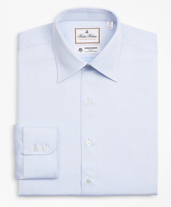 Luxury Collection Soho Extra-Slim-Fit Dress Shirt, Franklin Spread Collar Herringbone - Brooks Brothers Outlet