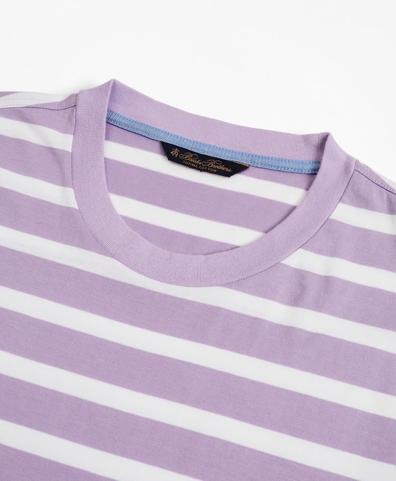 Supima&reg; Cotton Stripe T-Shirt - Brooks Brothers Outlet