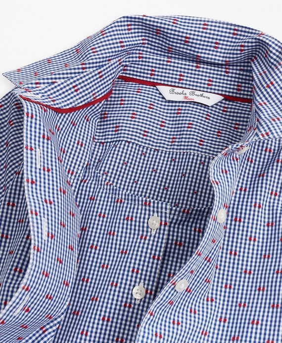 Girls Cotton Gingham Shirt Dress - Brooks Brothers Outlet