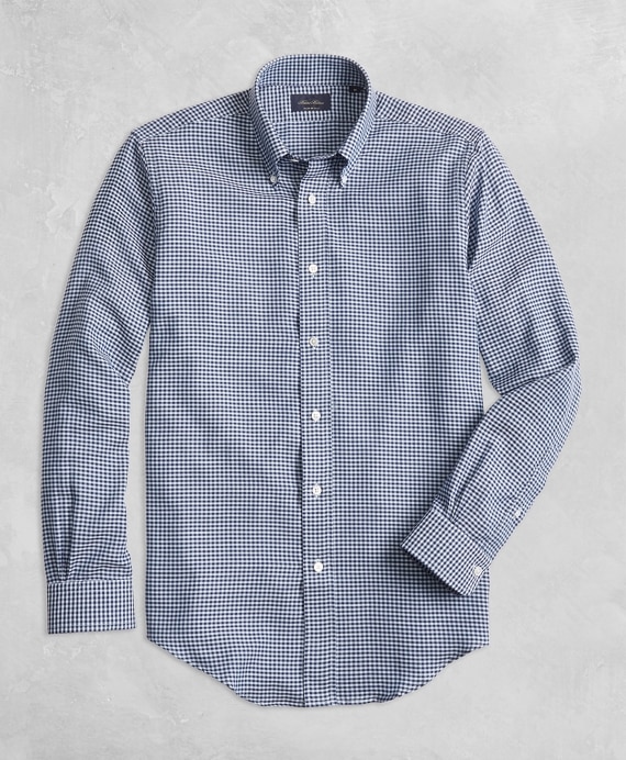 Golden Fleece&reg; Regent Fit Gingham Sport Shirt - Brooks Brothers Outlet
