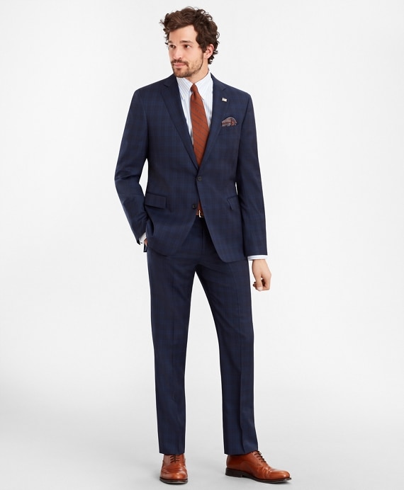Regent Fit Glen Plaid 1818 Suit - Brooks Brothers Outlet