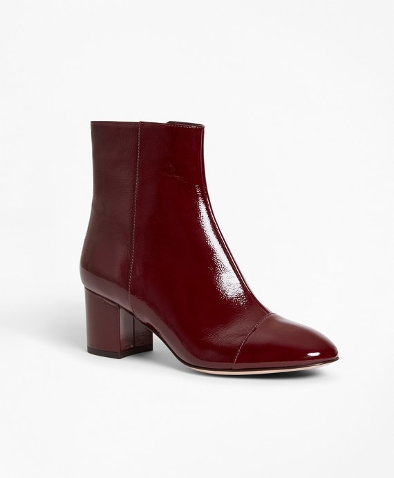 Patent Leather Ankle Boots - Brooks Brothers Outlet