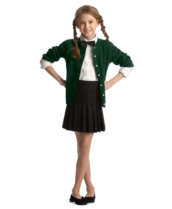 Girls Pleated Chino Skirt - Brooks Brothers Outlet