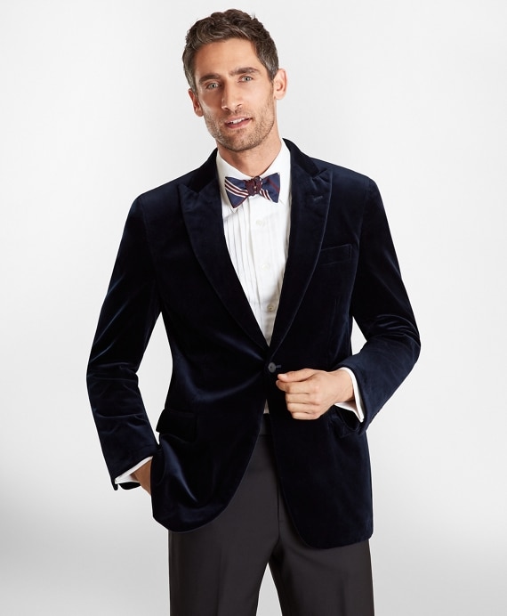 Madison Fit Velvet Tuxedo Jacket - Brooks Brothers Factory Outlet