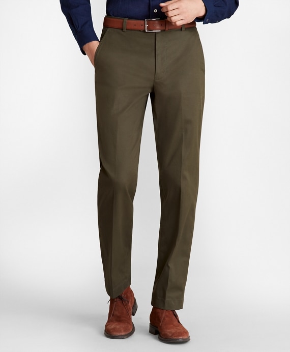 Clark Fit Supima&reg; Cotton Stretch Chinos - Brooks Brothers Outlet