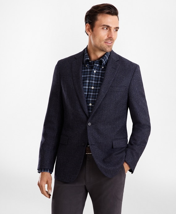 Regent Fit Herringbone Sport Coat - Brooks Brothers Outlet