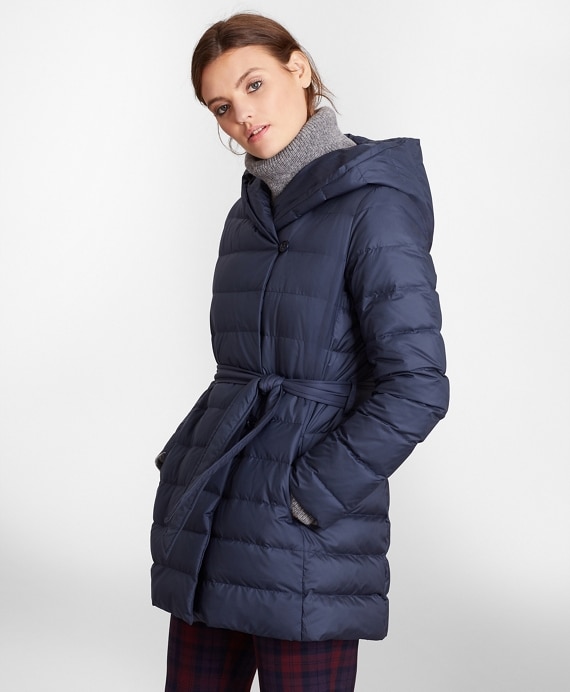 Water-Repellent Down-Filled Wrap Coat - Brooks Brothers Factory Outlet