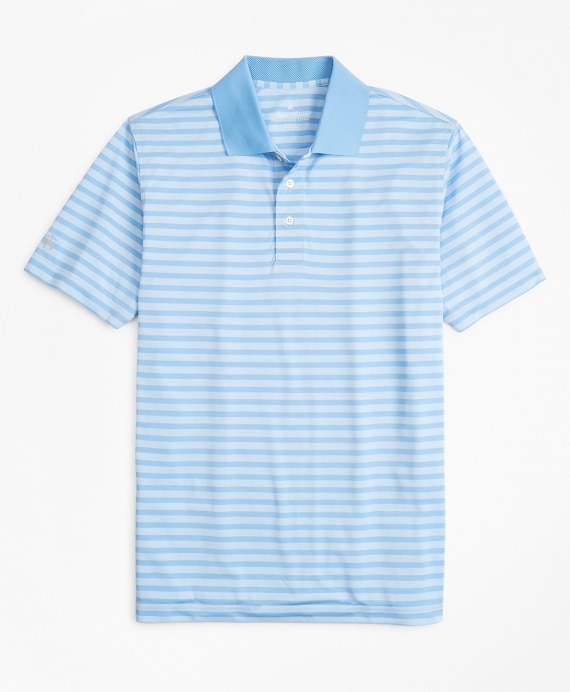 Performance Series Textured Stripe Polo Shirt - Brooks Brothers Outlet