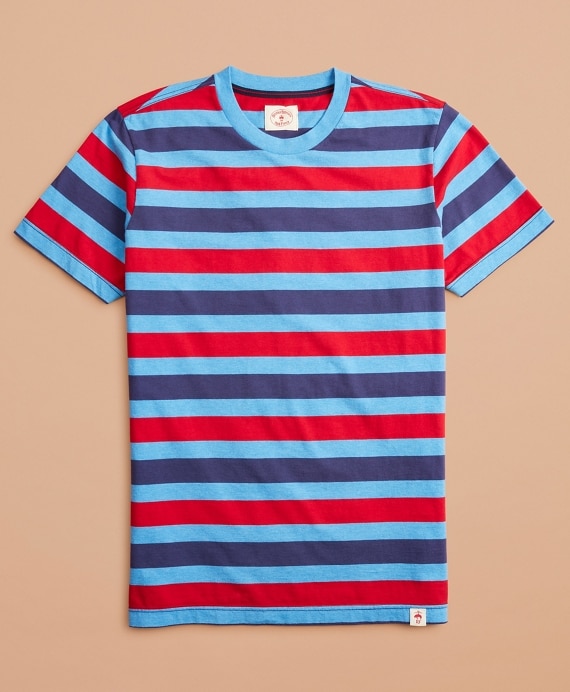 Striped Cotton T-Shirt - Brooks Brothers Outlet