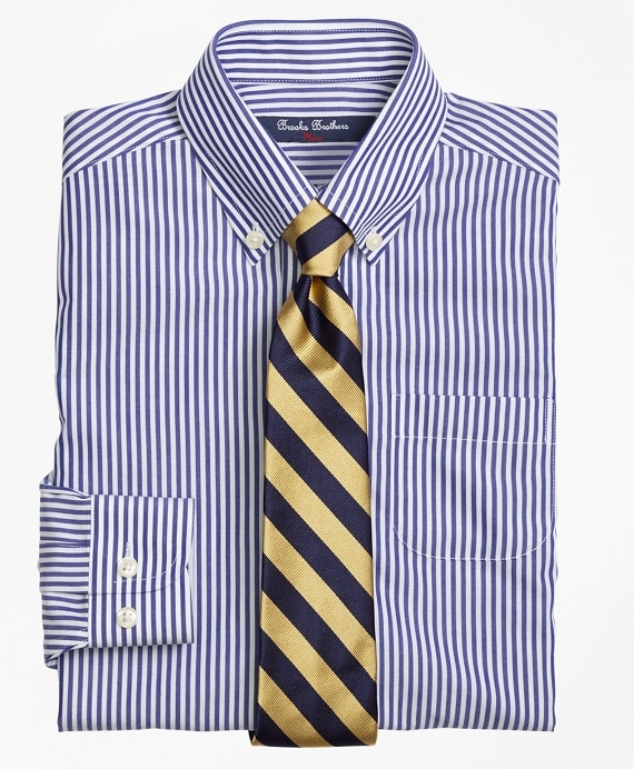 Boys Non-Iron Supima&reg; Cotton Broadcloth Bengal Stripe Dress Shirt - Brooks Brothers Factory Outlet