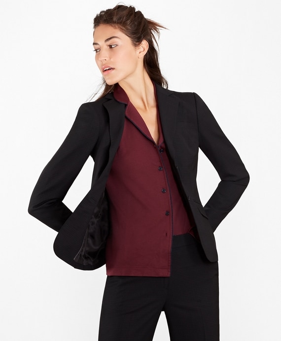 Checked BrooksCool&reg; Merino Wool Jacket - Brooks Brothers Outlet