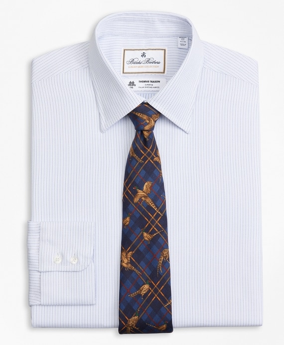 Luxury Collection Regent Fitted Dress Shirt, Franklin Spread Collar Textured Stripe - Brooks Brothers Outlet