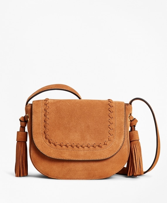 Suede Saddle Bag - Brooks Brothers Factory Outlet