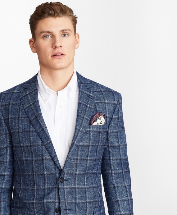 Regent Fit Plaid Sport Coat - Brooks Brothers Outlet
