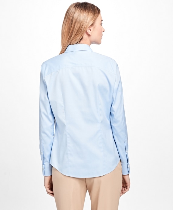 Petite Non-Iron Fitted Dress Shirt - Brooks Brothers Outlet