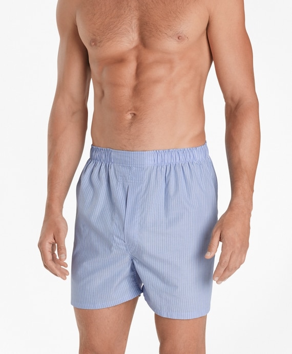 Slim Fit Pencil Stripe Boxers - Brooks Brothers Outlet