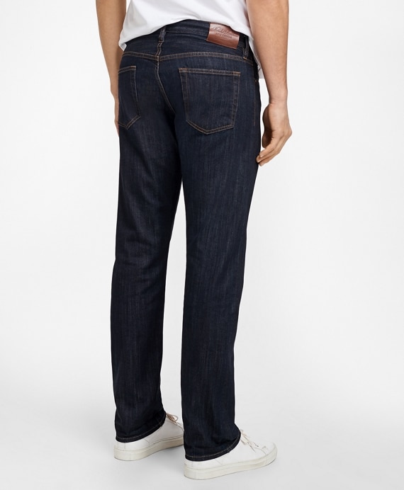 Supima® Stretch Denim Straight Fit Jeans - Brooks Brothers Outlet
