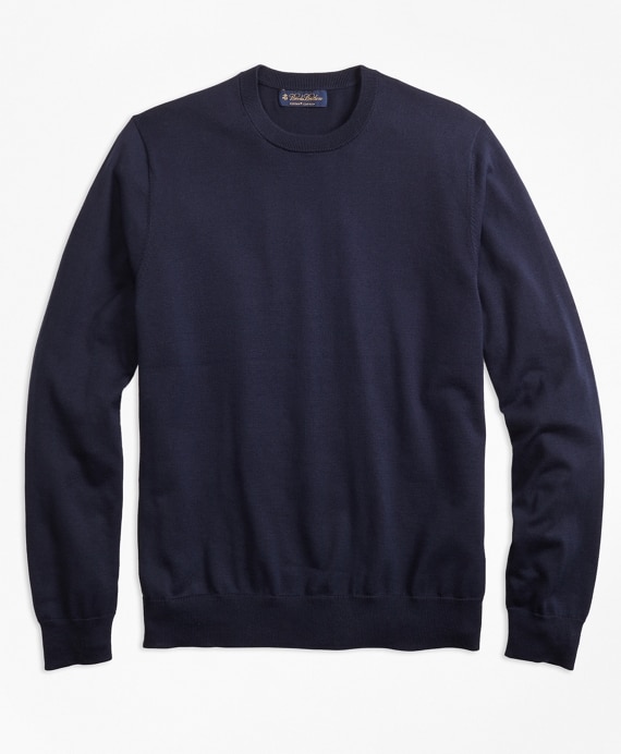 Supima&reg; Cotton Crewneck Sweater - Brooks Brothers Outlet