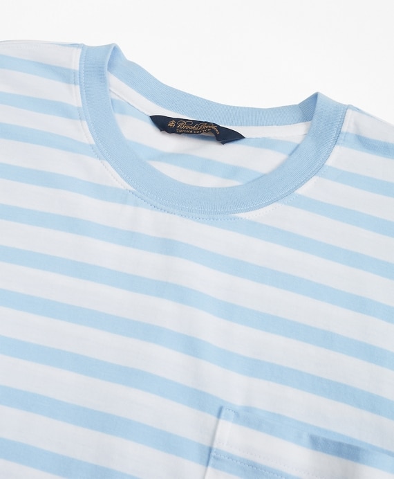 Supima&reg; Cotton Stripe T-Shirt - Brooks Brothers Outlet