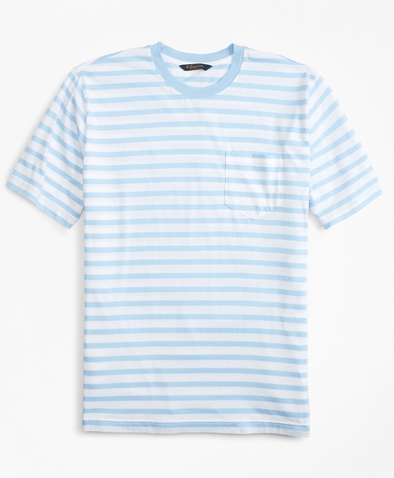 Supima&reg; Cotton Stripe T-Shirt - Brooks Brothers Factory Outlet