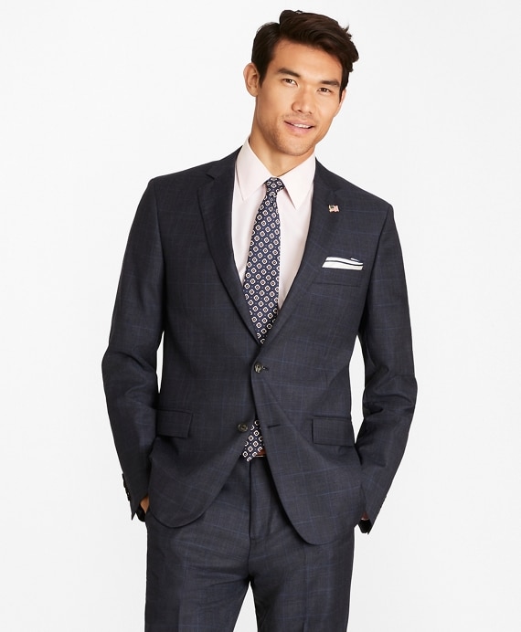 Regent Fit Plaid 1818 Suit - Brooks Brothers Outlet