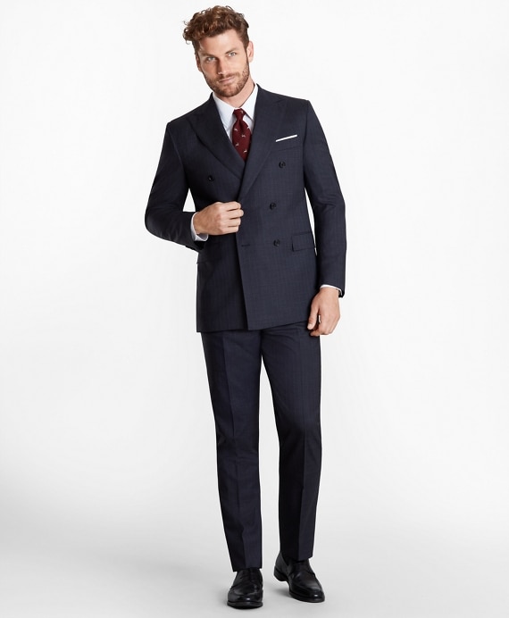 Regent Fit Double-Breasted Pinstripe 1818 Suit - Brooks Brothers Outlet