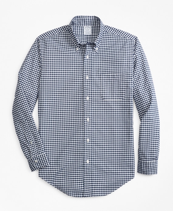 Regent Fit Oxford Gingham Sport Shirt - Brooks Brothers Outlet