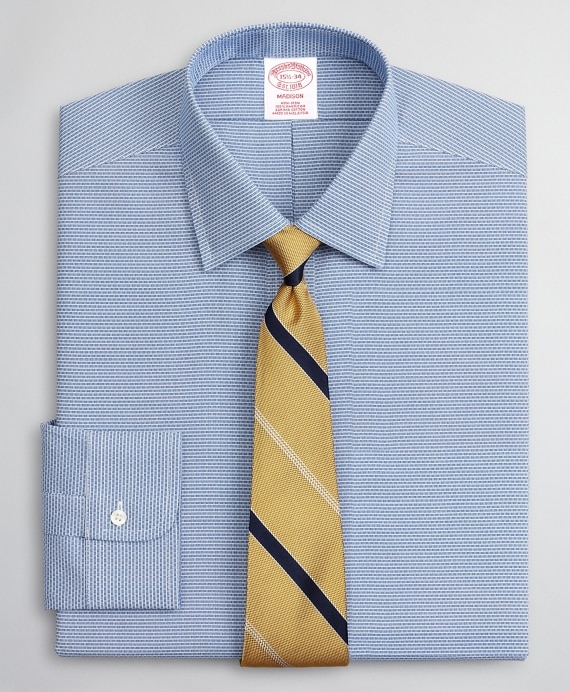 Madison Classic-Fit Dress Shirt, Non-Iron Dobby Ainsley - Brooks Brothers Outlet