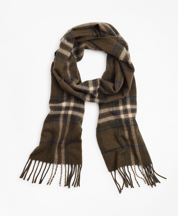 Wool Tartan Scarf - Brooks Brothers Outlet