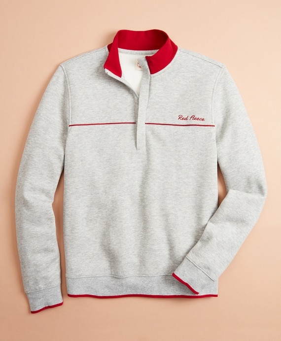 Half-Zip Pique Sweater - Brooks Brothers Outlet