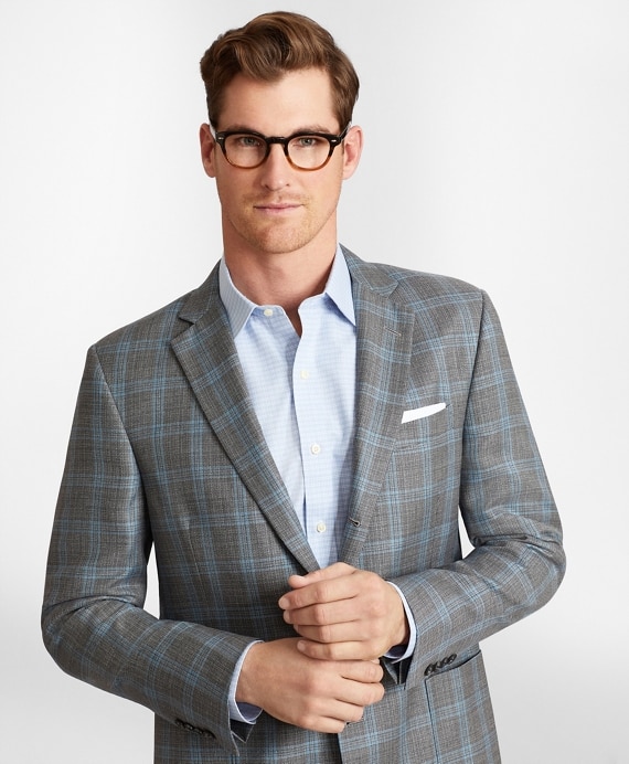 Regent Fit Three-Button Hopsack Sport Coat - Brooks Brothers Factory Outlet