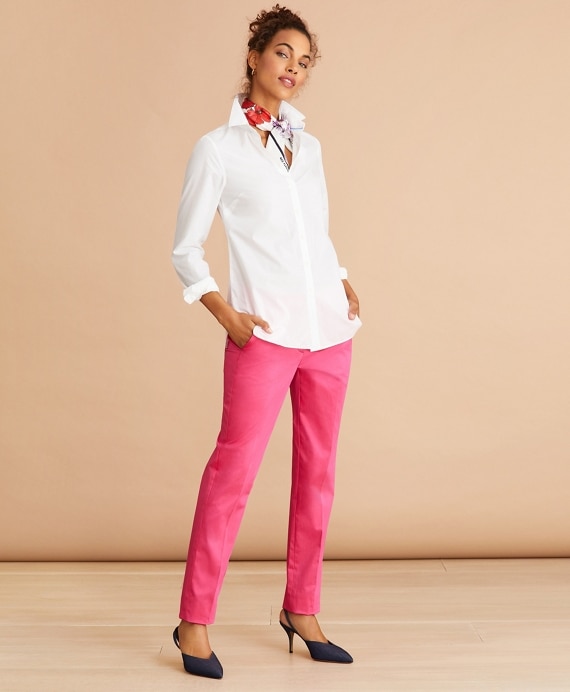 Cotton Poplin Tunic - Brooks Brothers Outlet